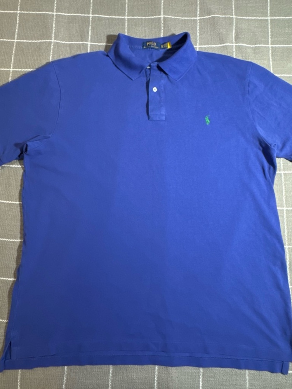 Polo by Ralph Lauren Men's Royal Blue Polo with Green logo
